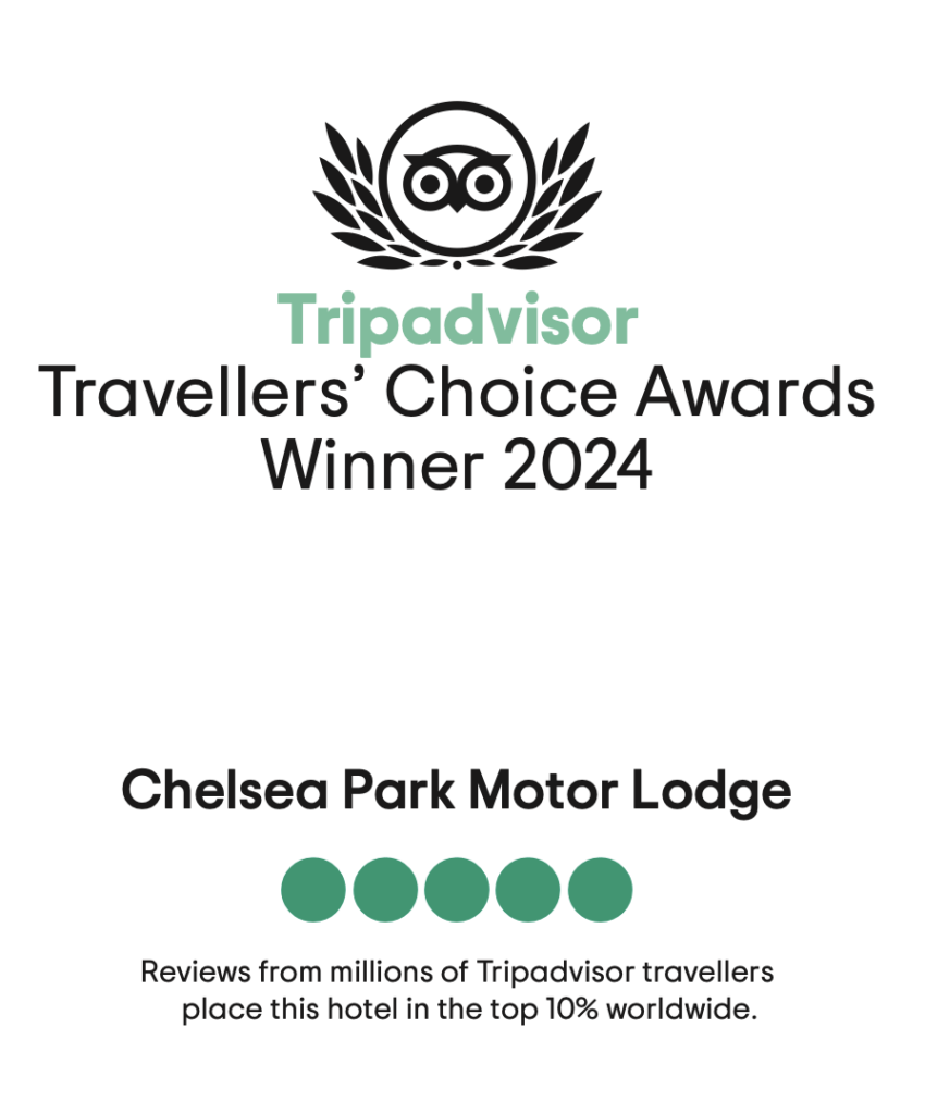 Travellers Choice Award 2024 Chelsea Park Motor Lodge